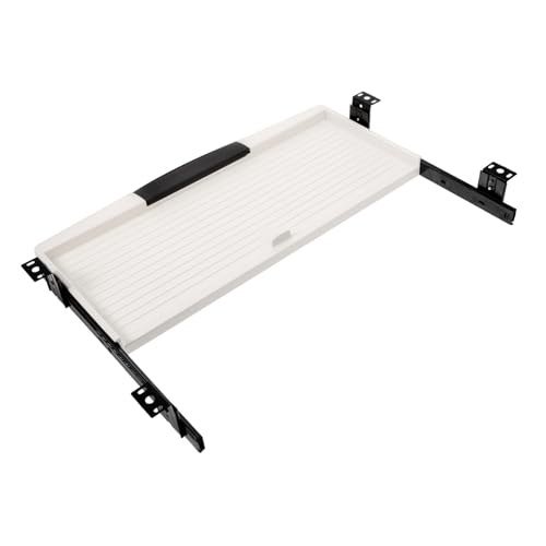 Sewroro Ergonomische Tastaturablage 14 Schubladenseitenmontage Für Schreibtisch Abs-Kunststoff Vielseitig von Sewroro