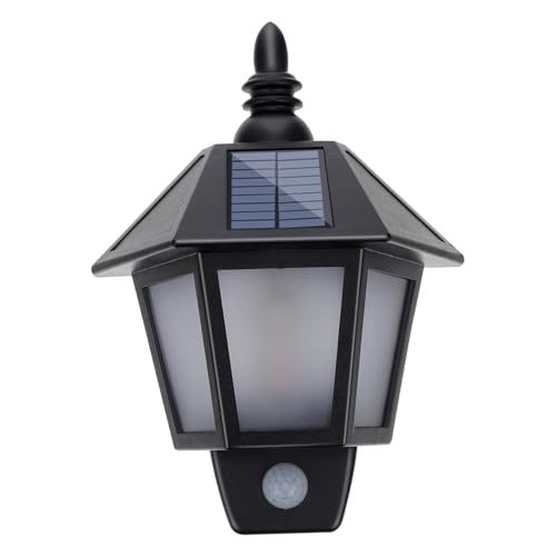 Sewroro 1 Satz Solar LED Wandleuchte mit Bewegungssensor Außenbeleuchtung für Garten Terrasse und Balkon Energieeffizient Einfache Installation Stilvolles Design Schwarz mit Warmem Licht Sewroro 1 Satz Solar LED Wandleuchte mit Bewegungssensor Außenbeleuchtung für Garten Terrasse und Balkon Energieeffizient Einfache Installation Stilvolles Design Schwarz mit Warmem Licht von Sewroro
