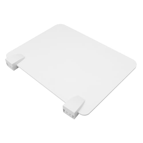 Sewroro 1 Satz Tischplatte Schreibtisch Privatsphäre Schreibtisch Trennwand Schreibtischabtrennung freistehend kariert Hustenschutz Schutzschild Niesschutz PVC-Holz-Kunststoffplatte Weiß von Sewroro