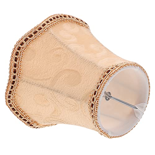 Sewroro 1 Stück Wellenboden Lampenschirm Clip Bubble für Wand und Deckenleuchten Eleganter Stofflampenschirm Apricot Multifunktionale Lichtabdeckung für Gemütliche Beleuchtung von Sewroro