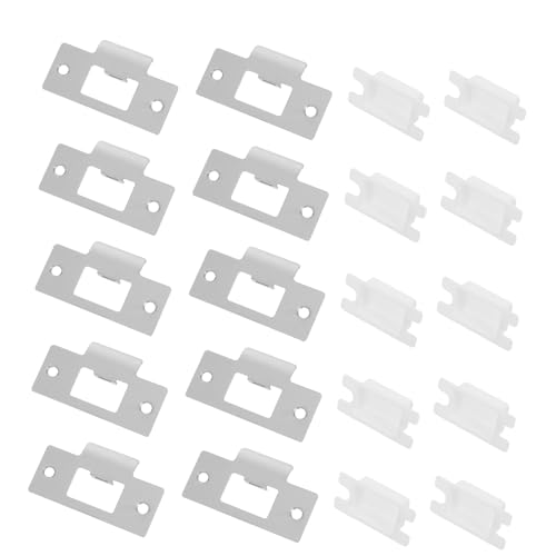 Sewroro 10 Sätze Türschloss Riegelplatte Türverriegelungsplatten Reparatur Kit für Holztüren Vielseitig Einsetzbar für Schlafzimmer und Wohnzimmer von Sewroro