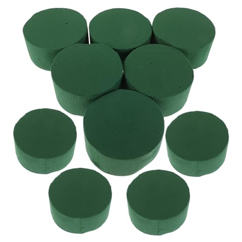 Sewroro 10stücke Runde Blumenschaumblöcke Saugfähig Für Blumenarrangements DIY-blumenbasis Für Künstliche Blumen Hochzeitsdeko Und Heimdekoration von Sewroro