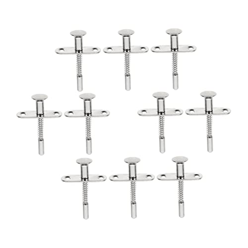 Sewroro 10 Stück Plunger Latch für Kinderbett Verstellbare Aufbewahrungstür mit Lift Mechanismus für Möbel Schränke und Fenster von Sewroro