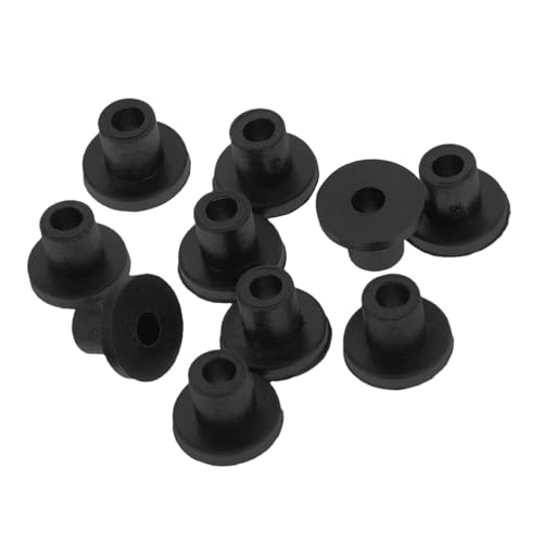 Sewroro 10 Stück Reiskocher Fußpolster Schwarze Gummifüße Schneidebrettunterlagen Gummifüße für Slow Cooker Stoßfänger-Pads Zubehör für Slow Cooker-Einsätze Backzubehör Kochgeschirr-Pads von Sewroro