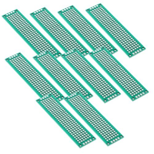 Sewroro 10 Stück Teiliges Doppelseitiges Lötplatinen PCB DIY Leiterplatten für Elektronikprojekte Robuste Epoxid Fiberglas Bauweise Erweiterte Schaltungsfläche für Komplexe Verbindungen Sewroro 10 Stück Teiliges Doppelseitiges Lötplatinen PCB DIY Leiterplatten für Elektronikprojekte Robuste Epoxid Fiberglas Bauweise Erweiterte Schaltungsfläche für Komplexe Verbindungen von Sewroro