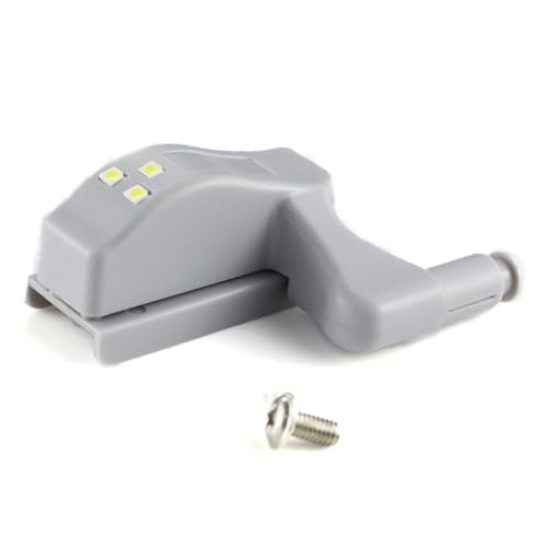 Sewroro 10 Stück Teiliges LED Scharniersensorlicht Warmweiß Energiesparende LED Hinge Lamp aus Abs Einfache Montage für Küchenschränke Kleiderschränke Schranktüren für Zuhause und Büro von Sewroro