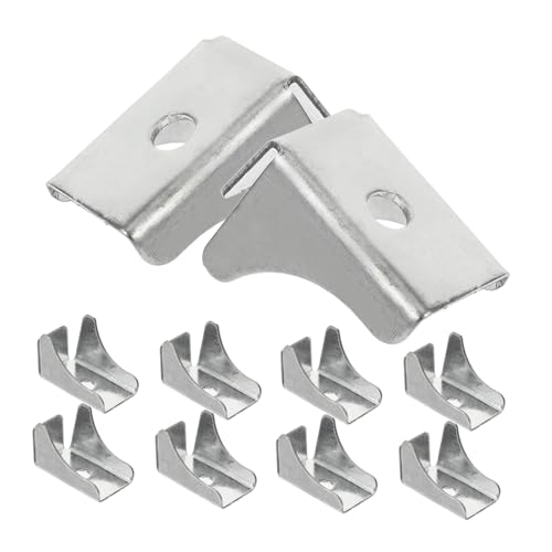 Sewroro 10 Stück Teiliges Metall Regalträger für Akten Bücherregale Schwere Ausführung Einfache Montage Vielseitig Einsetzbar als Bodenträger für Einlegeböden in Büro und Haushalt von Sewroro