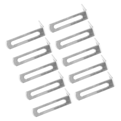 Sewroro 10 Stück Teiliges Metallwinkel Form Eckverbinder für Holzregale Stabile Winkelspanner zur Möbelbefestigung Vielseitige Eckklammer für Wohn und Arbeitsbereiche Langlebig und Robust von Sewroro