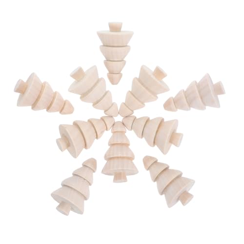 Sewroro 10 Stück Teiliges Mini-holz-weihnachtsbaum- Unbemalt Diy-holzfiguren für Weihnachtsdeko Handliche Mini-holzbäume für Bastelprojekte und Festliche Heimdekoration Sewroro 10 Stück Teiliges Mini-holz-weihnachtsbaum- Unbemalt Diy-holzfiguren für Weihnachtsdeko Handliche Mini-holzbäume für Bastelprojekte und Festliche Heimdekoration von Sewroro