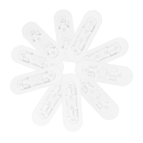 Sewroro 10 Stück Teiliges Transparentes Kabelmanagement aus Acryl Selbstklebende Kabelhalter für Schreibtisch und Küchengeräte Wiederverwendbare Kabelclips ohne Rückstände Installieren von Sewroro