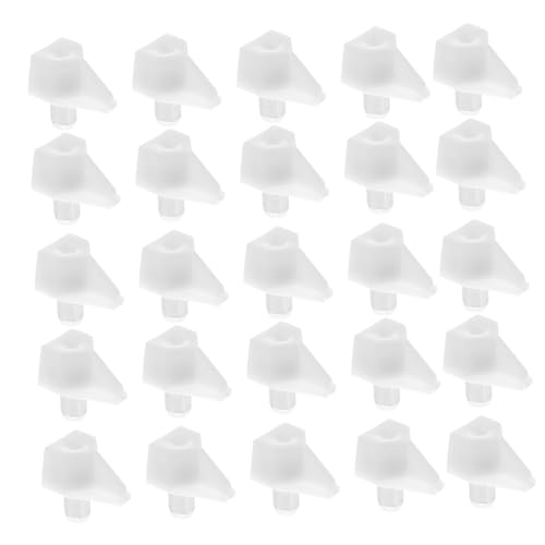 Sewroro 100 Stück Bodenträger aus PP und Eisen Stabile Einlegeboden Halter für Schränke und Regalboden Transparent weiß Vielseitig Einsetzbar Passend für Standard bohrungen Langlebig und Sewroro 100 Stück Bodenträger aus PP und Eisen Stabile Einlegeboden Halter für Schränke und Regalboden Transparent weiß Vielseitig Einsetzbar Passend für Standard bohrungen Langlebig und von Sewroro