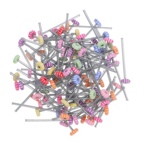 Sewroro 100 Stück Elastische Basis für Haarnadeln Bastelmaterial für Wackeldoll Vielseitige Friseur und Auto Dekorationen für Projekte von Sewroro