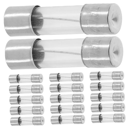Sewroro 100 Stück Glas Feinsicherung Sicherungsschmelze Schutz für Stromkreise Weihnachtsbeleuchtung Ersatz Sicherungsschlauch aus Robustem Glas und Kupfer Sewroro 100 Stück Glas Feinsicherung Sicherungsschmelze Schutz für Stromkreise Weihnachtsbeleuchtung Ersatz Sicherungsschlauch aus Robustem Glas und Kupfer von Sewroro