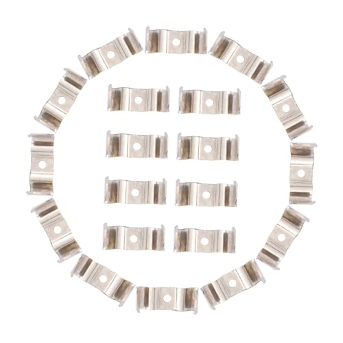Sewroro 100 Stück LED Lampenclip Manganstahl Halter für LED Röhrenbeleuchtung Installieren Langlebig und Stabil für Deckenlampen und Unterbauleuchten von Sewroro