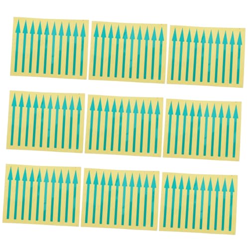 Sewroro 100 Stück Reflektierende Pfeilaufkleber Wasserfest Selbstklebend für Instrumententafeln Sichtbar Feuchtigkeitsbeständig Einfache Anbringung Markierungsaufkleber für Geräteanzeigen von Sewroro