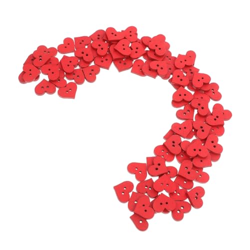 Sewroro 100 Stück Teiliges Rote Herz holzknöpfe Kleine Dekorative Nähknöpfe aus Sicherem Holz Glatte Oberfläche für DIY Kleidung Basteln und Nähzubehör für Kinderkleidung und Accessoires Sewroro 100 Stück Teiliges Rote Herz holzknöpfe Kleine Dekorative Nähknöpfe aus Sicherem Holz Glatte Oberfläche für DIY Kleidung Basteln und Nähzubehör für Kinderkleidung und Accessoires von Sewroro
