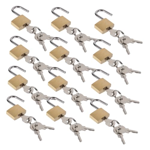 Sewroro 12 Stück Kupfer Vorhängeschloss Kleines Vorhängeschloss Koffer Vorhängeschlösser Rucksackschloss Sicheres Kofferschloss Schlüssel Safe Schloss Für Kisten Sewroro 12 Stück Kupfer Vorhängeschloss Kleines Vorhängeschloss Koffer Vorhängeschlösser Rucksackschloss Sicheres Kofferschloss Schlüssel Safe Schloss Für Kisten von Sewroro