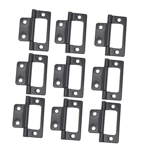 Sewroro 12 Stück Türscharniere Schwarze Möbelbeschläge für Schmuckboxen und Schränke Langlebig und Geräuschlos Geeignet für Vitrinen und Weinschränke Sewroro 12 Stück Türscharniere Schwarze Möbelbeschläge für Schmuckboxen und Schränke Langlebig und Geräuschlos Geeignet für Vitrinen und Weinschränke von Sewroro