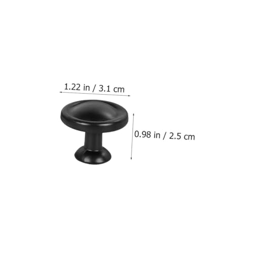 Sewroro 16 Stück Teiliges Möbelknöpfe aus Aluminiumlegierung Schwarz Schrankgriffe Ohne Grate Einfach zu Montieren Geeignet für Schränke Kommoden und Küchenschränke von Sewroro