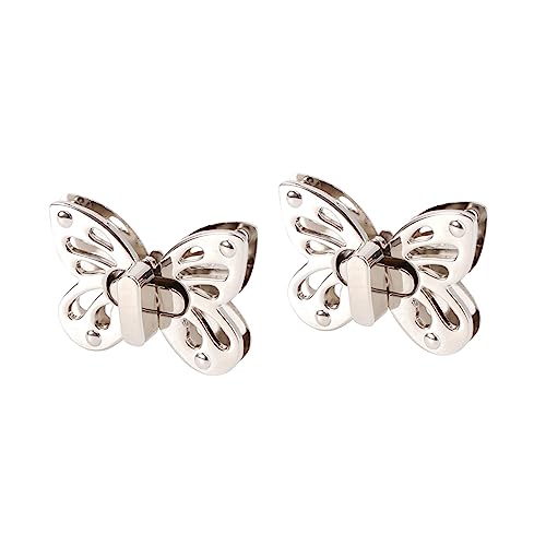 Sewroro 2 STÜCK Teiliges Schmetterlingsverschluss Handtaschenverschluss aus Zinklegierung Eleganter Leichter Verschluss für Damen Clutch Einfach zu Montieren Modisches Zubehör für Sewroro 2 STÜCK Teiliges Schmetterlingsverschluss Handtaschenverschluss aus Zinklegierung Eleganter Leichter Verschluss für Damen Clutch Einfach zu Montieren Modisches Zubehör für von Sewroro