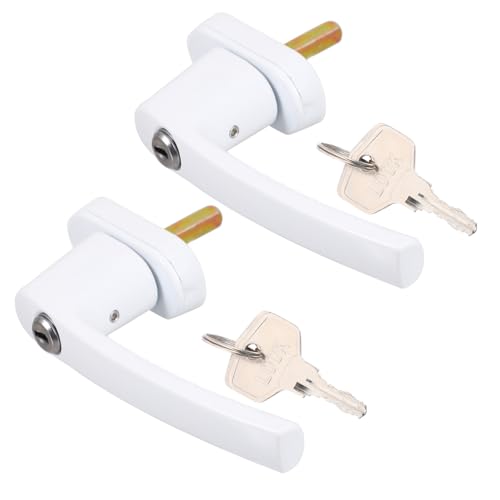 Sewroro 2 Sätze Abschließbarer Fenstergriff aus Langlebiger Aluminiumlegierung mit Schlüssel Praktischer Fenstergriff für Kipp Drehfenster Einfache Montage Robuste Zufällige Farbe Sewroro 2 Sätze Abschließbarer Fenstergriff aus Langlebiger Aluminiumlegierung mit Schlüssel Praktischer Fenstergriff für Kipp Drehfenster Einfache Montage Robuste Zufällige Farbe von Sewroro