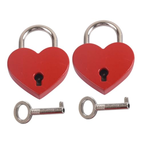 Sewroro 2 Sätze Herzförmige Mini Vorhängeschlösser Liebesschlösser mit Schlüssel für Tagebücher Schmuckboxen und Gepäck für Valentinstag und Romantische Sewroro 2 Sätze Herzförmige Mini Vorhängeschlösser Liebesschlösser mit Schlüssel für Tagebücher Schmuckboxen und Gepäck für Valentinstag und Romantische von Sewroro