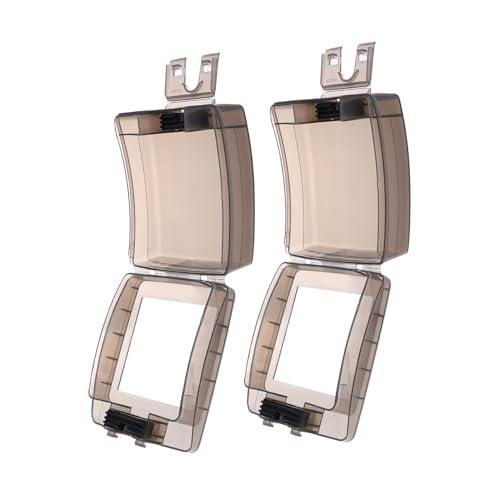 Sewroro 2 Sätze Teiliges Outdoor Steckdosen Schutzcover Transparent Spritzwassergeschützt Selbstklebend für Garten Balkon Küche Geeignet von Sewroro