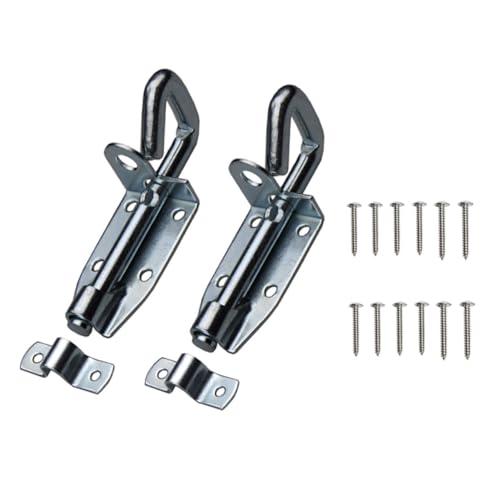 Sewroro 2 Sätze Teiliges Tür und Fensterschloss aus Hochwertigem Kohlenstoffstahl Robustes Riegelschloss für Schiebetüren Rostfrei für Zimmer Bad Lager Holz und Metalltüren Geeignet von Sewroro