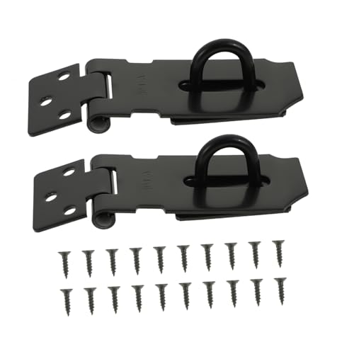 Sewroro 2 Sätze Türsicherung Hasp Latch mit Schrauben Rostfrei Installieren Extra Sicher Geeignet für Fenster und Türen Langlebige Verriegelung für Haus und Garage Sewroro 2 Sätze Türsicherung Hasp Latch mit Schrauben Rostfrei Installieren Extra Sicher Geeignet für Fenster und Türen Langlebige Verriegelung für Haus und Garage von Sewroro