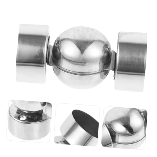 Sewroro 2 Stck Edelstahl Handlauf Endkappen für Treppe Handlauf Rohrabdeckungen Langlebig Rostfrei Einfache Montage für Treppengeländer und Holzhandläufe von Sewroro