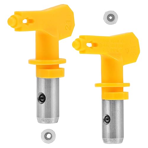 Sewroro 2 Stück Airless Spritzdüsen für Farbsprühsysteme Hochwertige und Tragbare Düsen für Präzises Sprühen und Einfache für Heim und Industriebemalung von Sewroro
