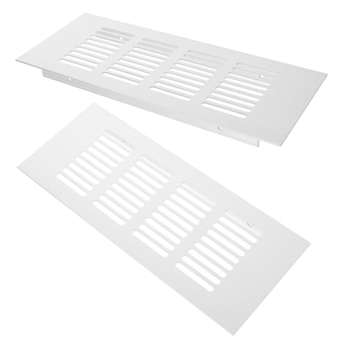 Sewroro 2 Stück Aluminium Lüftungsgitter Weiß Rechteckige Möbel Luftventil Abdeckung für Schränke Schuhregale mit Atmungsaktivem Design und Einfache Montage Sewroro 2 Stück Aluminium Lüftungsgitter Weiß Rechteckige Möbel Luftventil Abdeckung für Schränke Schuhregale mit Atmungsaktivem Design und Einfache Montage von Sewroro