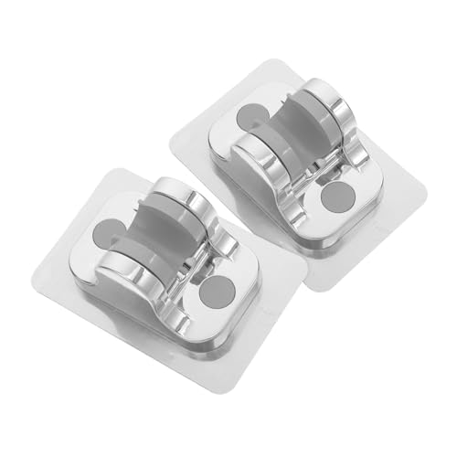 Sewroro 2 Stück Duschkopf Halterung Verstellbare Handbrause Wandhalterung ohne Bohren für Badezimmer Zubehör Silber Stabil und Elegant Platzsparendes Design für Moderne Dusche von Sewroro