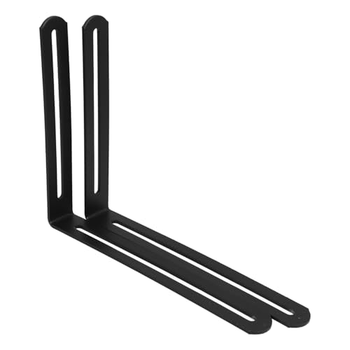 Sewroro 2 Stück Edelstahl Verstellbar mit Langloch für Möbel Ablagen Industrie Holzregalbefestigung Robust und Vielseitig Einsetzbar von Sewroro