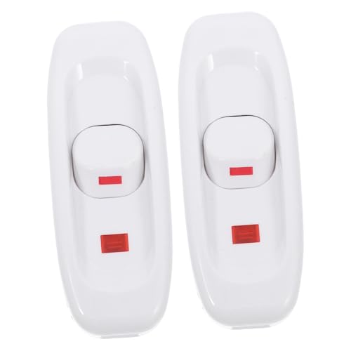 Sewroro 2 Stück Ersatz Inline Schalter für Tischlampen Lichtschalter mit Kontrollleuchte Geeignet für Schlafzimmer Esszimmer und Wohnzimmer Acv Vielseitig Einsetzbar von Sewroro