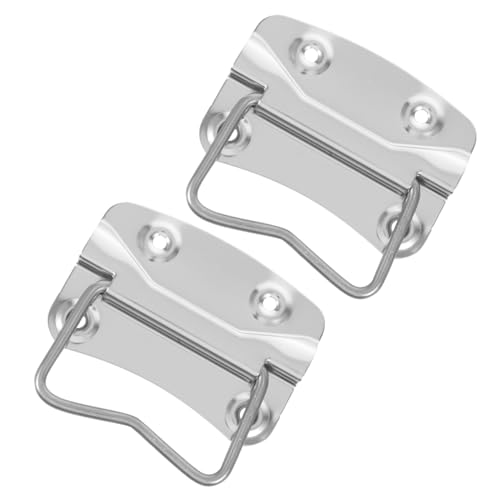 Sewroro 2 Stück Klappgriff aus Edelstahl Gefederte Tragegriffe für Werkzeugkisten und Holzkisten Robuste Industriegriffe für Einfache Handhabung und Platzsparende Nutzung von Sewroro