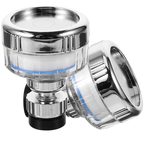 Sewroro 2 Stück Küchenwasserfilter Drehbarer Wasserhahnfilter für Spüle Effektive Wasserfiltration Spritzschutz für Haushalt Küche von Sewroro