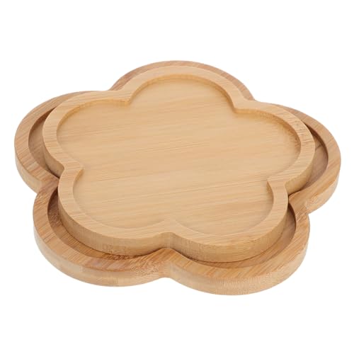 Sewroro 2 Stück Leere Basis Tabletts für Getränkegläser Pflanzentöpfe Kunstplatten für Handarbeiten und Heimdekoration von Sewroro
