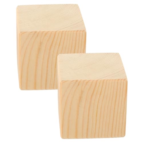 Sewroro 2 Stück Möbelerhöhung aus Massivem Holz Stabile Möbelbeine Verlängerung Schwerlast Bettrahmen Riser Couch und Stuhl Fußstützen Rutschfest für zusätzlichen Stauraum unter Möbeln von Sewroro