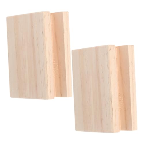 Sewroro 2 Stück Möbelholzfüße Bettriser Holzfüße Möbelerhöhung für Bett Tisch Stabile Möbelbeine Erhöhung rutschfeste Holz untersetzer für Schrank Sofa Waschmaschine bis Höhe von Sewroro