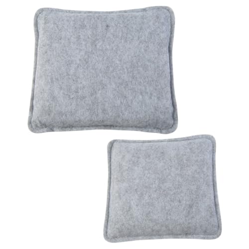 Sewroro 2 Stück Multifunktionale Filzunterlage Strapazierfähige Nadel Filzunterlage für Kreative Projekte und Gartenmöbel Hitzebeständig und Langlebig von Sewroro