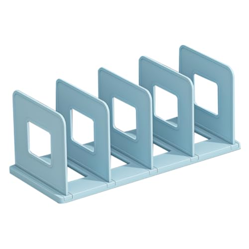 Sewroro 2 Stück Schreibtisch Bücherständer Organizer aus Kunststoff Platzsparendes Vertikales Design Moderner Bücherhalter für Büro und Home-Office Praktisch und Langlebig für Kleine von Sewroro