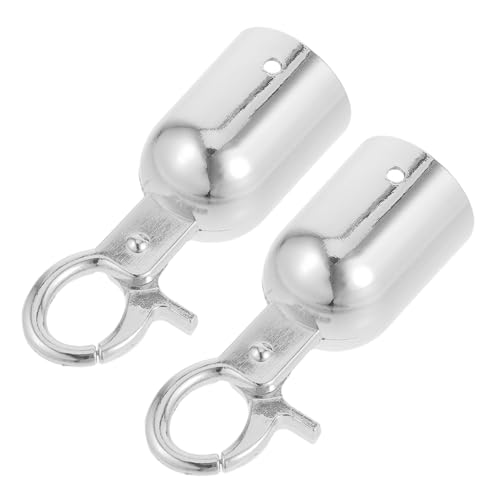 Sewroro 2 Stück Seilendstopper für Absperrseile Robuste und Vielseitige Kordelstopper für Handläufe und Menschenmengen Design für Stabilität von Sewroro