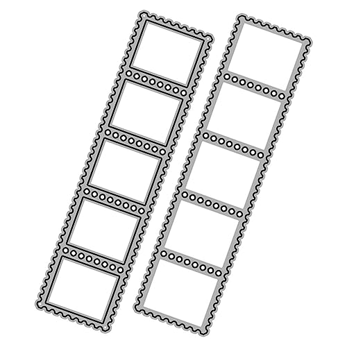 Sewroro 2 Stück Selbstgemachtes Stempelmodell Metall Karbonstahl Messerform DIY Schneidemesserform Kartenherstellung Stanzform Basteln Stanzformen Schnitt Für Kartenherstellung von Sewroro