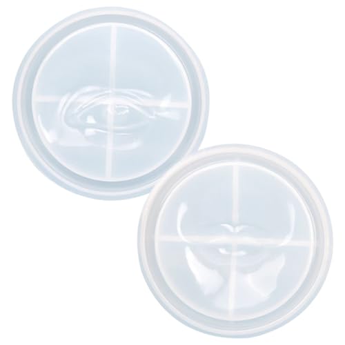 Sewroro 2 Stück Silikonform für Aromastäbchenhalter DIY Epoxidharz Gießform Lippen und Augen Muster Widerstandsfähig Reißfest Leicht Entformbar für Kreative Duftschalen von Sewroro