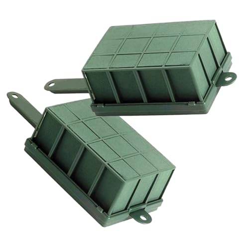 Sewroro 2 Stück Teiliges Blumenschwamm käfig Floralem Steckschaum für Frische Blumenarrangements Stabiler Blumenkäfig mit Steckmasse Vielseitig Einsetzbar für Hochzeit Geburtstag DIY von Sewroro