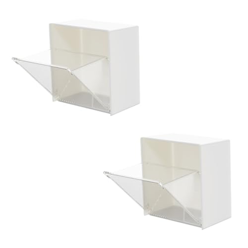 Sewroro 2 Stück Teiliges Flip Top Aufbewahrungsbox aus Kunststoff Hängende Organizer für Kleinteile und Sundries Stapelbar Staubgeschützt für Büro Ausstellungsstände und Sewroro 2 Stück Teiliges Flip Top Aufbewahrungsbox aus Kunststoff Hängende Organizer für Kleinteile und Sundries Stapelbar Staubgeschützt für Büro Ausstellungsstände und von Sewroro