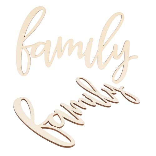 Sewroro 2 Stück Teiliges Holzfamilien-schild Rustikale Wandplakette aus Natürlichem Holz Leichter Holzbuchstaben-wandschmuck Einfache Montage Beige Farmhaus-dekoration für Eingangsbereich Sewroro 2 Stück Teiliges Holzfamilien-schild Rustikale Wandplakette aus Natürlichem Holz Leichter Holzbuchstaben-wandschmuck Einfache Montage Beige Farmhaus-dekoration für Eingangsbereich von Sewroro