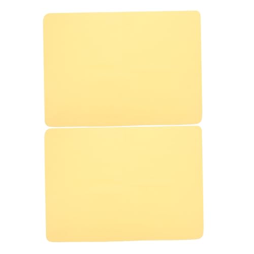 Sewroro 2 Stück Teiliges Keramisches Hochdichtes Saugfähiges Rechteckiges Tuch Stabile Töpferscheibe Matte Wiederverwendbar Gelb für Präzises Drehen und Tonbearbeitung von Sewroro