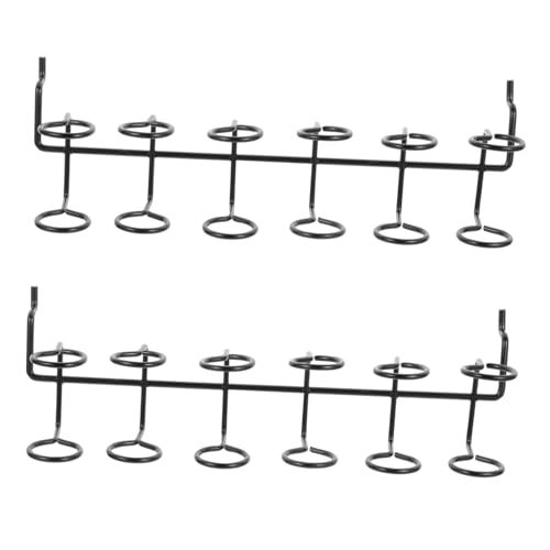 Sewroro 2 Stück Teiliges Schraubenzieherhalter aus Hochwertigem Eisen Multi Ring Lochwand Werkzeughalter Stabiler Pegboard Halter zur Praktischen Aufbewahrung von Schraubenziehern und von Sewroro